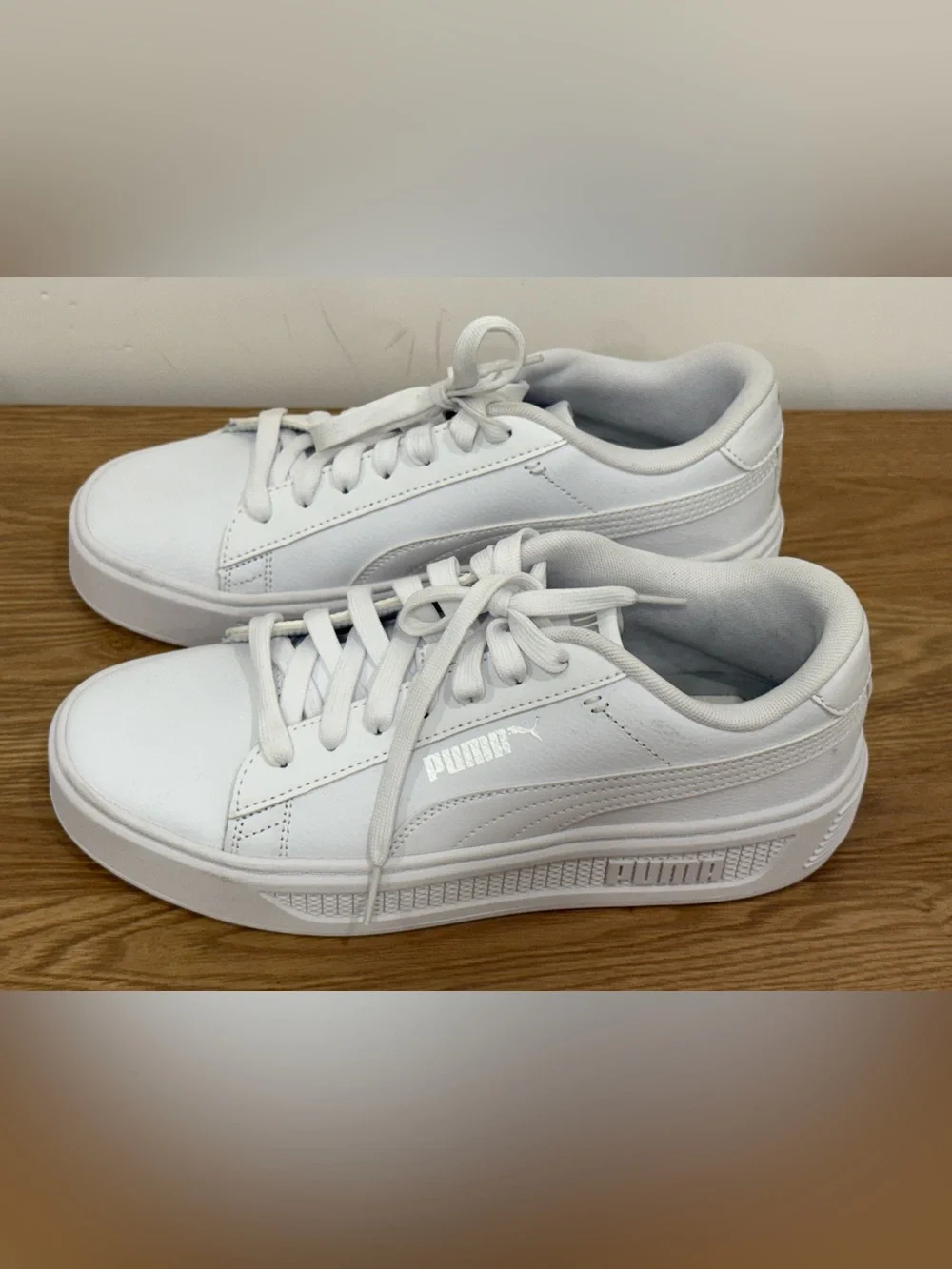 Puma Women's White Low-Top Platform Sneakers